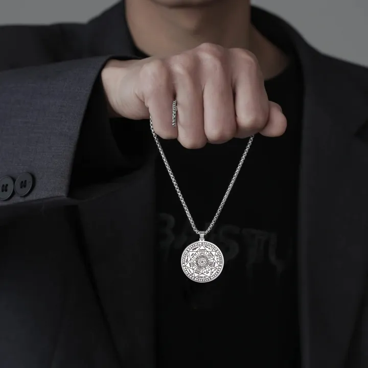 Seal%20of%20The%207%20Archangels%20Pendant%20Necklaces%20for%20Men%20Seal%20of%20Solomon%20Spiritual%20Talisman%20Protection%20Amulet%20Stainless%20Steel%20Jewelry%20-%20Image%202