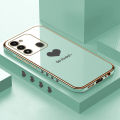 ZeroQiQi for Tecno Spark 8C Back Cover Lover Heart Luxury 6D Plating Case Side Pattern Soft Silicone Square Phone Cases + Free Lanyard.