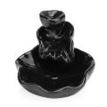 【Hey my home】Ceramic Monk/Lotus Shaped Mini Buddha Censer Backflow Incense Burner Home Office Teahouse Creative.