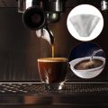 Reusable Pour over Coffee Filter Stainless Steel Fine Mesh Coffee Filter Drip Cone Paperless Universal Coffee Filter. 