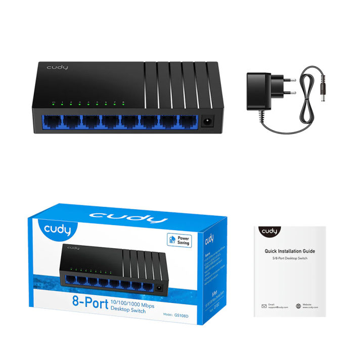 Cudy%20GS108D%208-Port%20Gigabit%2010/100/1000Mbps%20Desktop%20Switch%20-%20Image%202