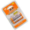 MP Multiple Power Rechargeable AA R6 Ni-MH 1.2V 3000mAh Camera Battery (Pack of 2).