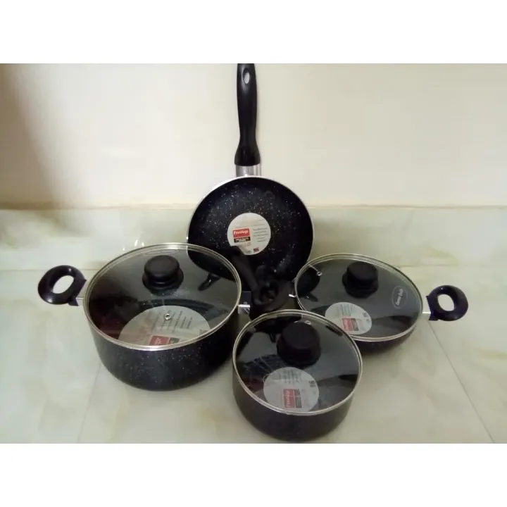 MGC/%20Prestiege%207%20Pcs%20%20Cookware%20Set%20For%20Superior%20Release%20-1Pc%20Casserol,%201Pc%20Fry%20pan,%201Pc%20Karai,%201Pc%20Milk%20pan%20and%203%20lids%20Gift%20And%20Home%20Use%20-%20Image%202