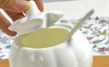【Cathery Baby Store】Plain white coffee sugar bowl with spoon, porcelain honey jar jar, ceramic all honey pot. 