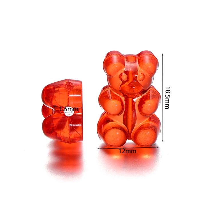St.%20kunkka%2010pcs%20Acrylic%20Cute%20Bear%20Transparent%20Beads%20Perforated%20Pendant%20For%20DIY%20Jewelry%20Making%20Necklace%20Bracelet%20-%20Image%202