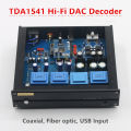 TDA1541 HiFi Audio DAC Decoder With Digital Coaxial/Fiber Optic USB Input Digital Analog Converter.