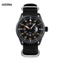 addies Brand Nylon Strap Quartz Watch Men's Waterproof Sports Watch Luminous Calendar Wrist Watch Factory in Stock. 