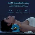Neck and Shoulder, Neck Stretcher to Relieve Neck Pain, Neck Stretcher, Chiropractic Pillow for Cervical Spine Pillow Neck (Blue).
