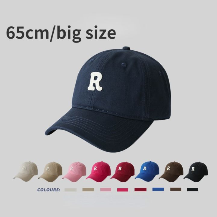 Large Head 60-65cm Big Size Baseball Cap Men Women INS Letter Sport Couple Curved Dad Cap Unisex Cricket Cap Wholesale