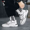 Woodpecker Men's Shoes Student Casual Shoes Autumn and Winter Non-Slip Trendy All-Matching Dad Shoes Breathable Leather Sneakers. 