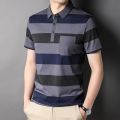 Top Grade 73% Cotton New Brand Designer Polo Shirt Men Summer Short Sleeve Plain Stripped Casual Tops Fashions Clothes Men.