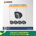 5pcs Abrasion resistant silent wheel rubber wheels  5p-MHN. 