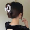 Muweordy Creativity Unique Colorful Alien Metal Conch Hair Claws for Women Girl Y2K Hollow Shell Crab Hair Clip Hair Accessories.