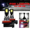 4Pcs Car H11 H8 H9 COB 60W 6000K LED Headlight Fog Light Bulbs Replace Halogen Kit Clear White Light. 