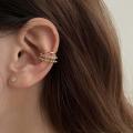 Minimalist Simple Round Multi-layer  Small Ear Circle  Ear Bone Clip Clip Earrings Set Women Earrings  Ear Cuff. 