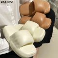 Women's Platform Slippers 2023 Summer Soft Bread Shoes for Woman Candy Color Outdoor 5CM Thick Sole Non-slip EVA Slipper. 