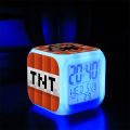 Minecraft, Minecraft, Games, Anime, Peripherals, Glow, Silence, Alarm Clock, MC, Student, Kids, Bedside Clock. 