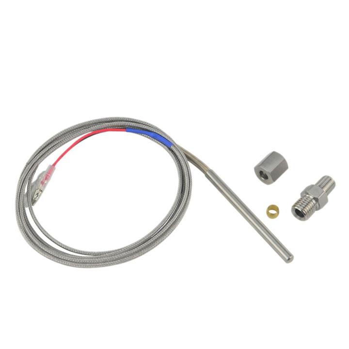 thumbnail image 2 of K-Type EGT Thermocouple Exhaust Probe - 1/8 NPT Threads, 2m Cable 2 of 5