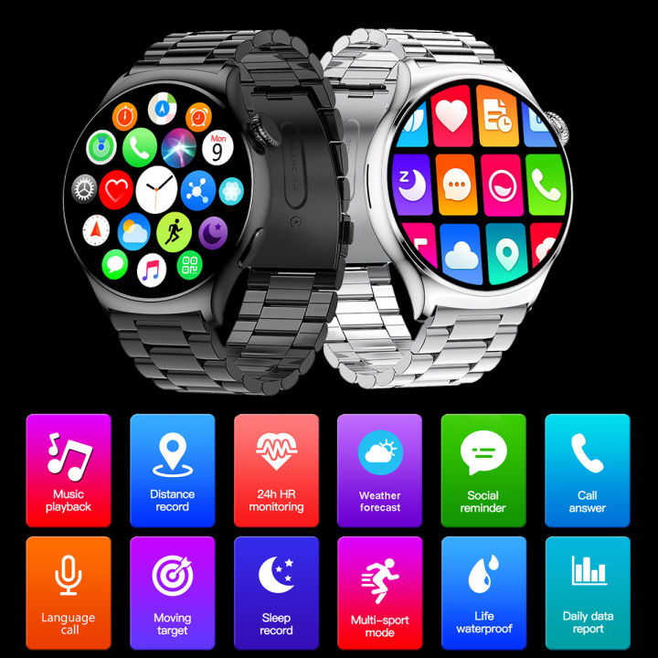 +3pc%20Straps%20Smart%20Watch%20Men%20Business%20Male%20Smartwatch%20Round%20Sport%20Smart-watch%20For%20Android%20IOS%20Fitness%20Tracker%20With%20Heart%20Rate%20-%20Image%203