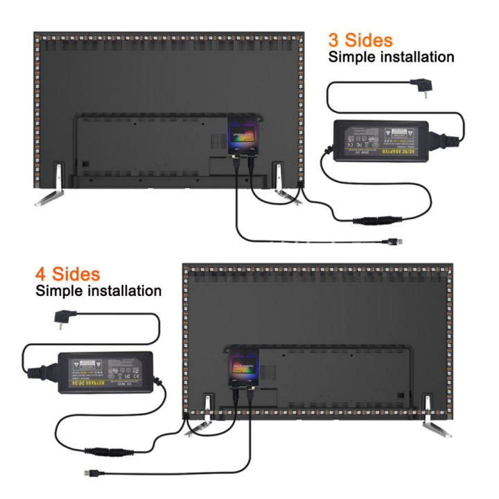 DC%205V%20DIY%20Ambient%20TV%20PC%20Dream%20Screen%20WS2811%20WS2812B%20SK6812%20RGB%20USB%20LED%20Strip%20Control%20Box%20Computer%20PC%20Screen%20Backlight%20-%20Image%204