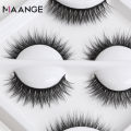 MAANGE  3Pair Mink Hair 3D Eyelashes Y3A01. 