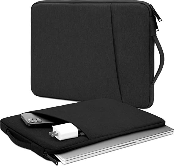 14 Inch Laptop Sleeve Case with Handle, Waterproof Computer Cover Bag with Pocket Compatible with MacBook Pro 14 M1 Pro/Max 14 Inch Microsoft Hp Lenovo Acer