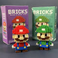 Super Mario Bros Blocks Anime Cartoon Luigi Yoshi Wario Pikachu Mini Action Toy Figures Building Blocks Toys Bricks Toys Gifts Hesitate Fauizi. 