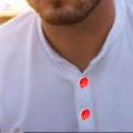 2x 2Pcs Cufflinks Dress Shirts Decor, Party Suit Clothes Decoration Wedding Delicate Button Rs Novelty Gifts Shirt Accessories. 