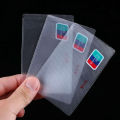 Transparent Cover Silicone Plastic-Cardholder Case 6 pcs Protect Cards Student Cardholder. 