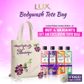 Buy 4 Variants of Lux Body Wash (245ml Each) & Get An Exclusive Tote Bag. 
