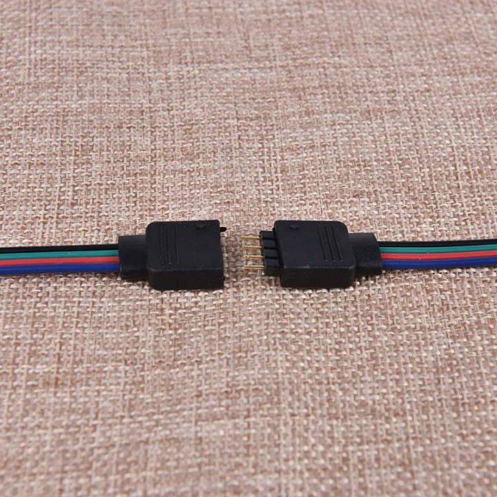 10Pcs%204Pin%20Male%20+%20Female%20Connector%20Cable%20Wire%20for%203528%205050%20LED%20Strip%20Light%20Encounter%20-%20Image%205