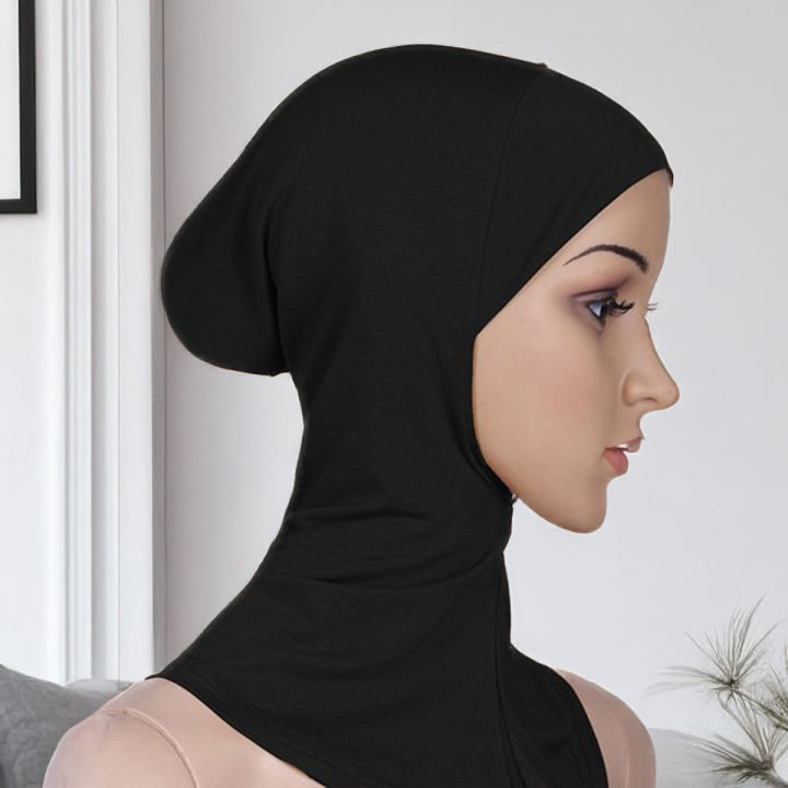 Islamic Muslim Cotton Headscarf – Inner Ninja Hijab Scarf for Full