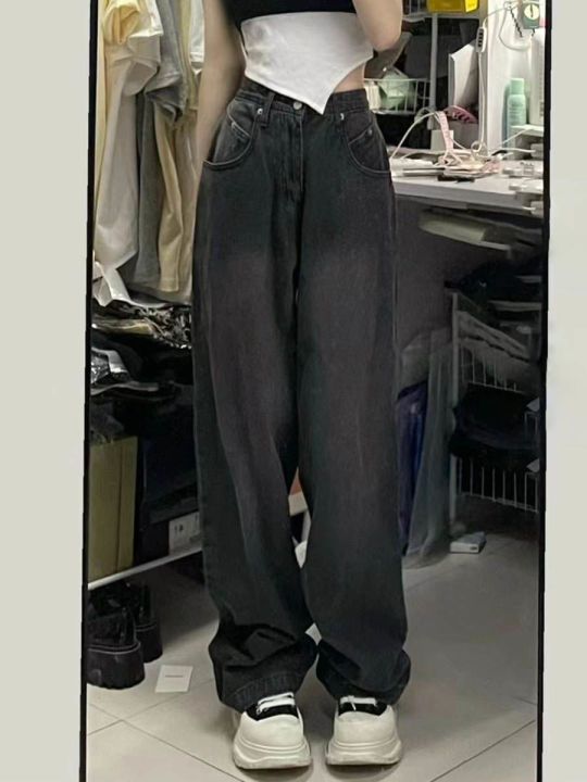 Large%20Size%20Straight%20Jeans%20for%20Fat%20Girls%20Spring%20and%20Autumn%20New%20American%20StylevibeFenggao%20Street%20Slimming%20and%20Wide%20Leg%20Mop%20Pants%20-%20Image%203