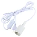 3M Plug-in Hanging Lantern Cord Edison Light Socket Pendant Lamp Holder Bulb EU - white. 