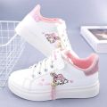 Sanrio kuromi 2023 Girl Flat Shoes Breathable Sneakers Student Running Shoes Cartoon Cute Board Shoes My Melody Casual Shoes. 