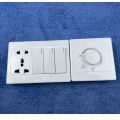 Electric Multi Socket 3 Pin Socket, 2 Pin Socket, MK Socket, Dimmer with 3 Gang Switch. 