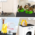 Refrigerator Floor Protector,Mini Silicone Mat,Fridge Under Mat,Black. 