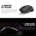 FANTECH RAIGOR III WG12 Stable 2.4Ghz Connection Wireless Mouse 2000 DPI Pixart Sensor Ambidextrous Design Portable Mice For Laptop PC Computer Gaming Gamer. 