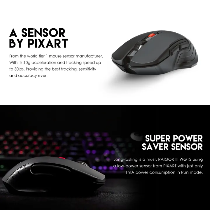 FANTECH%20RAIGOR%20III%20WG12%20Stable%202.4Ghz%20Connection%20Wireless%20Mouse%202000%20DPI%20Pixart%20Sensor%20Ambidextrous%20Design%20Portable%20Mice%20For%20Laptop%20PC%20Computer%20Gaming%20Gamer%20-%20Image%204