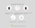 Zigbee Smart Vibration Sensor, Smart Detection Alarm, Home Security System, SmartLife, Control professional design. 