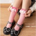 Fashion Design Mid Tube Sock Children Cinnamoroll Stocking Kuromi 3D Cartoon Hosiery Cotton Parent-child Socks Girls. 