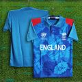 England T20 World Cup Jersey 2026/27 Half Sleeve Coller Polo Cricket Jersey For Men - England Cricket Jersey 2026. 
