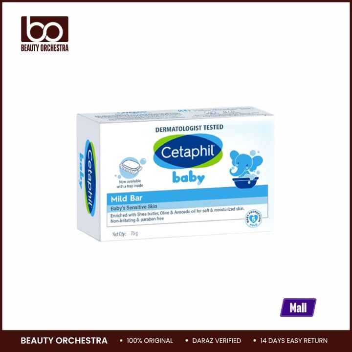 Cetaphil Baby Mild Bar 75gm Kids Soap for Bath