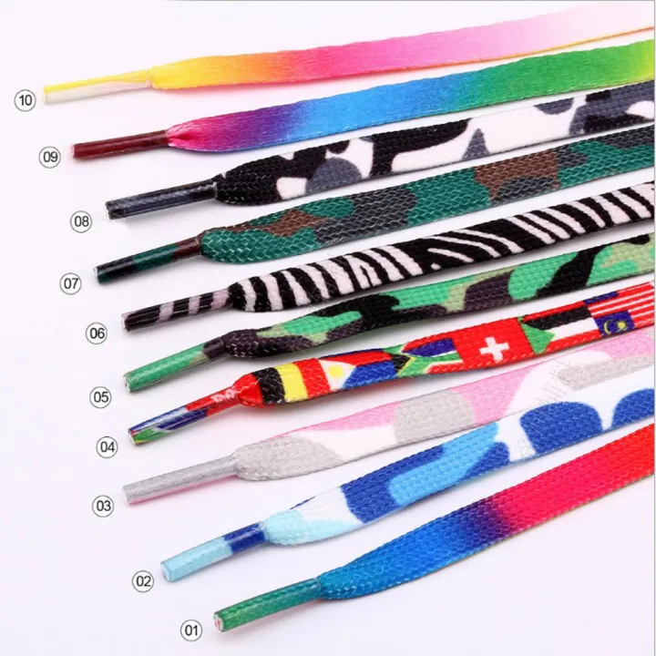 Flat%20Shoe%20Multi%20Color%20Shoes%20Accessories%20shoestring%20Pattern%20Flat%20Long%20Printed%20Shoelace%20-%20Image%204