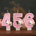 Kawaii Hello Kitty Number Birthday Candle Sanrio Kitty Cat Digital Candles Birthday Cake Decoration Anniversary Party Candles. 