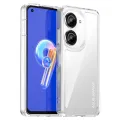 lthmy for Asus ZenFone 9 Transparent Hard Back with Shockproof Enhanced Side Protective Bumper Phone Cover. 