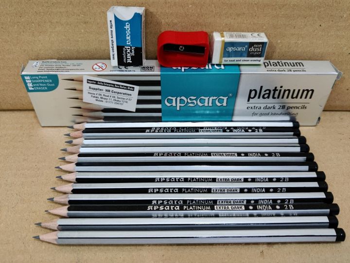 APSARA 2B PENCIL 12 PCS CN-1box