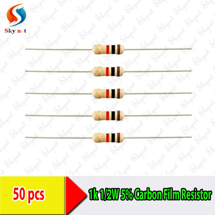 Resistor-%201K,%20220K%E2%84%A6,%2010K,%201%E2%84%A6,%20470K,%2010%E2%84%A6,%203.3%E2%84%A6,%20270%E2%84%A6,%2047%E2%84%A6,%204.7K,%20%201/4W%205%25%20Carbon%20Film%20Resistor%20(50pcs)%20-%20Image%202