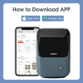 【Latest Style】 Niimbot B1 Mini Portable Thermal Printer More Color Self-Adhesive Sticker Label Maker Pocket Printer Labeling Machine.