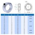 1Pcs Durable Aluminum Alloy Fixed Locking Limit Ring Stop Screw Type 6-30mm Diameter Shaft Collar Retainer Locator with Screws Retaining Ring. 